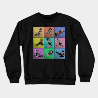 Pop Art Pin-Up Girls Crewneck Sweatshirt